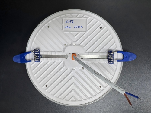 9/24/36W Φωτιστικό πάνελ DOB χωνευτό χωρίς πλαίσιο, Σίδερο+σελ