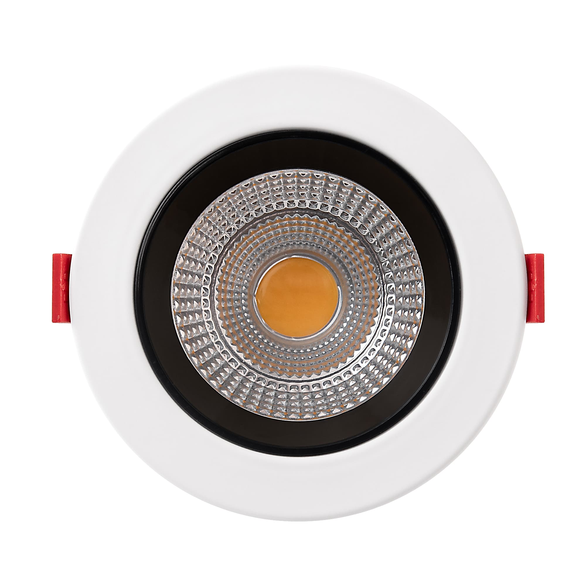 Στρογγυλό σχήμα χωνευτό LED DCOB Downlight Fe